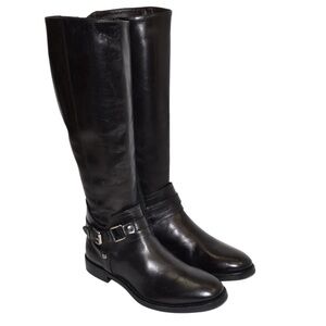 NWOB AGL Attilio Guisti Leombruni Black Leather Riding Boot in Black - Size 37